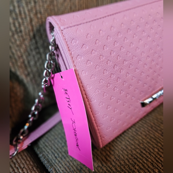 Betsey Johnson Light Mauve Crossbody NWT - Picture 7 of 16